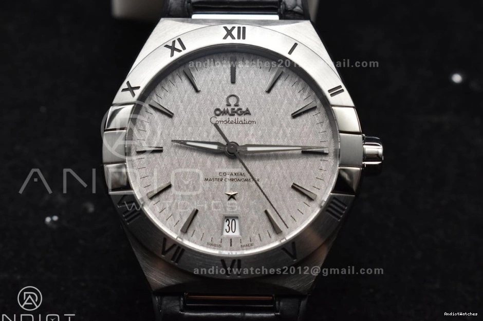 1:1 Gummy Constellation Compact SS 548 Super Black A8900 Clone on Edition Strap VSF Best Gray Dial 1016